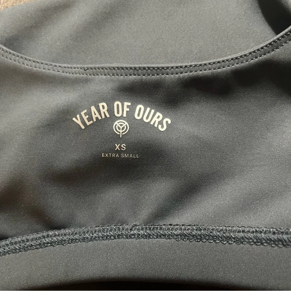 Year of Ours Recycled Scoop Bra in Steel Gray NWT Sports Bra Size XS - Picture 8 of 10